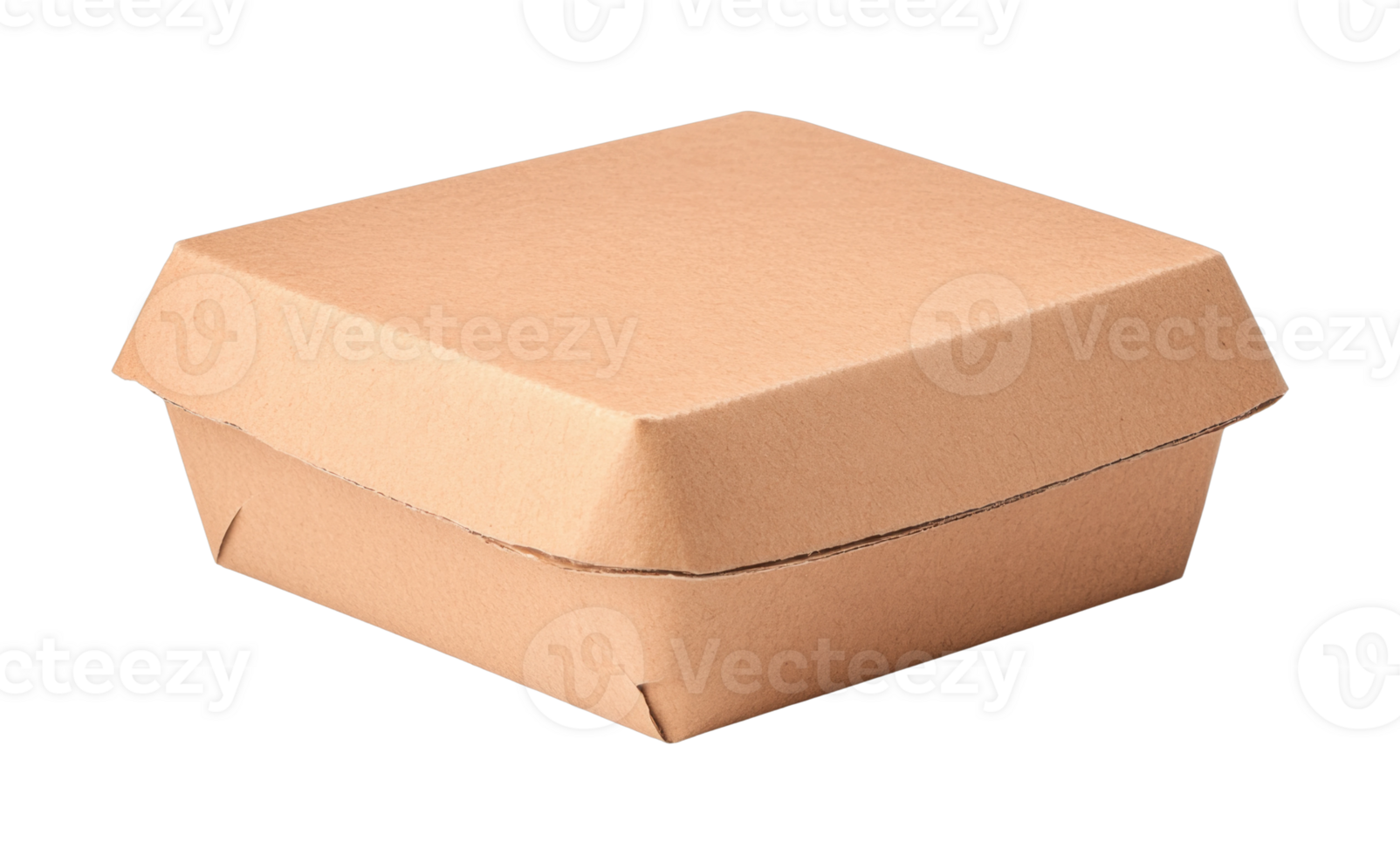 Eco-friendly cardboard burger box with closed lid for sustainable packaging png