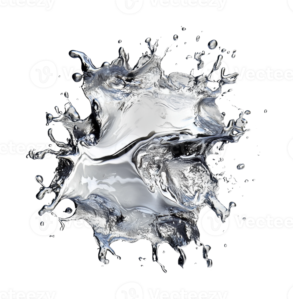 Dynamic splash of liquid in motion png