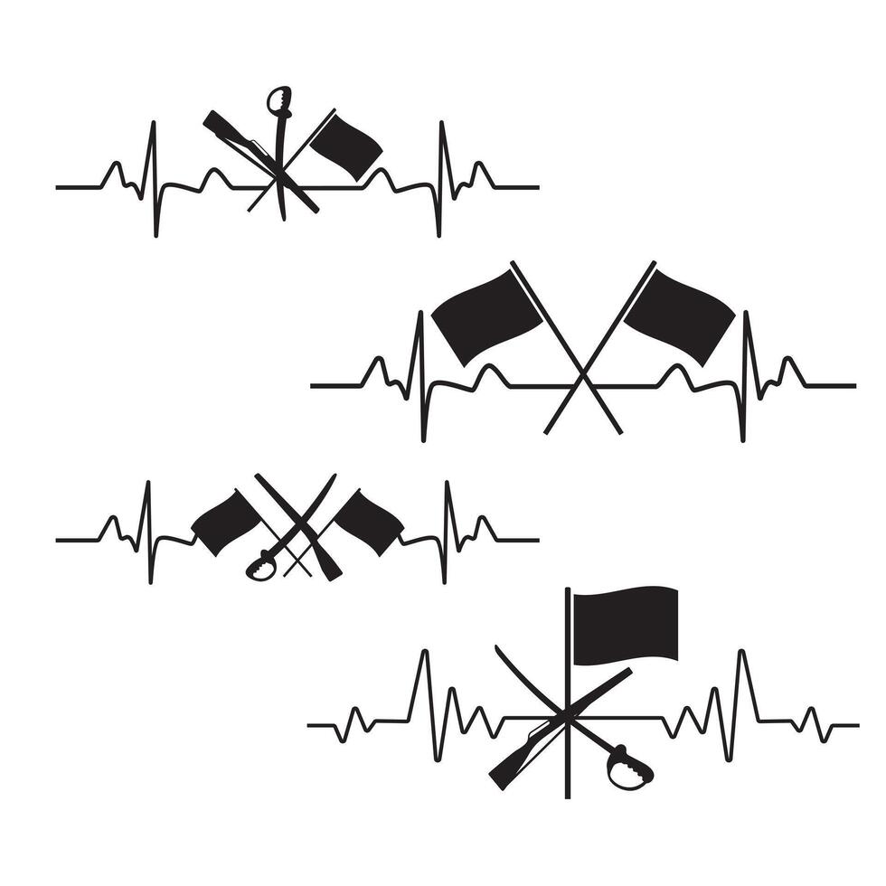 Marching Band Heartbeat, Color Guard File vector