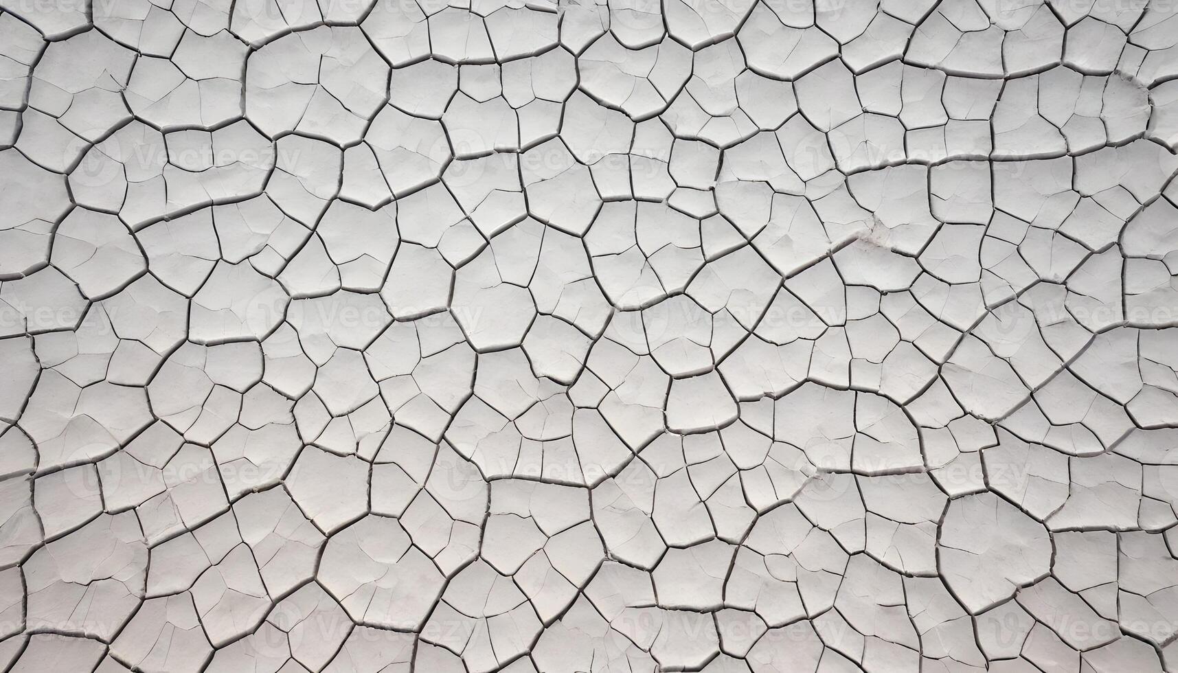 Cracked Earth Surface Texture Creates Abstract Pattern Background photo