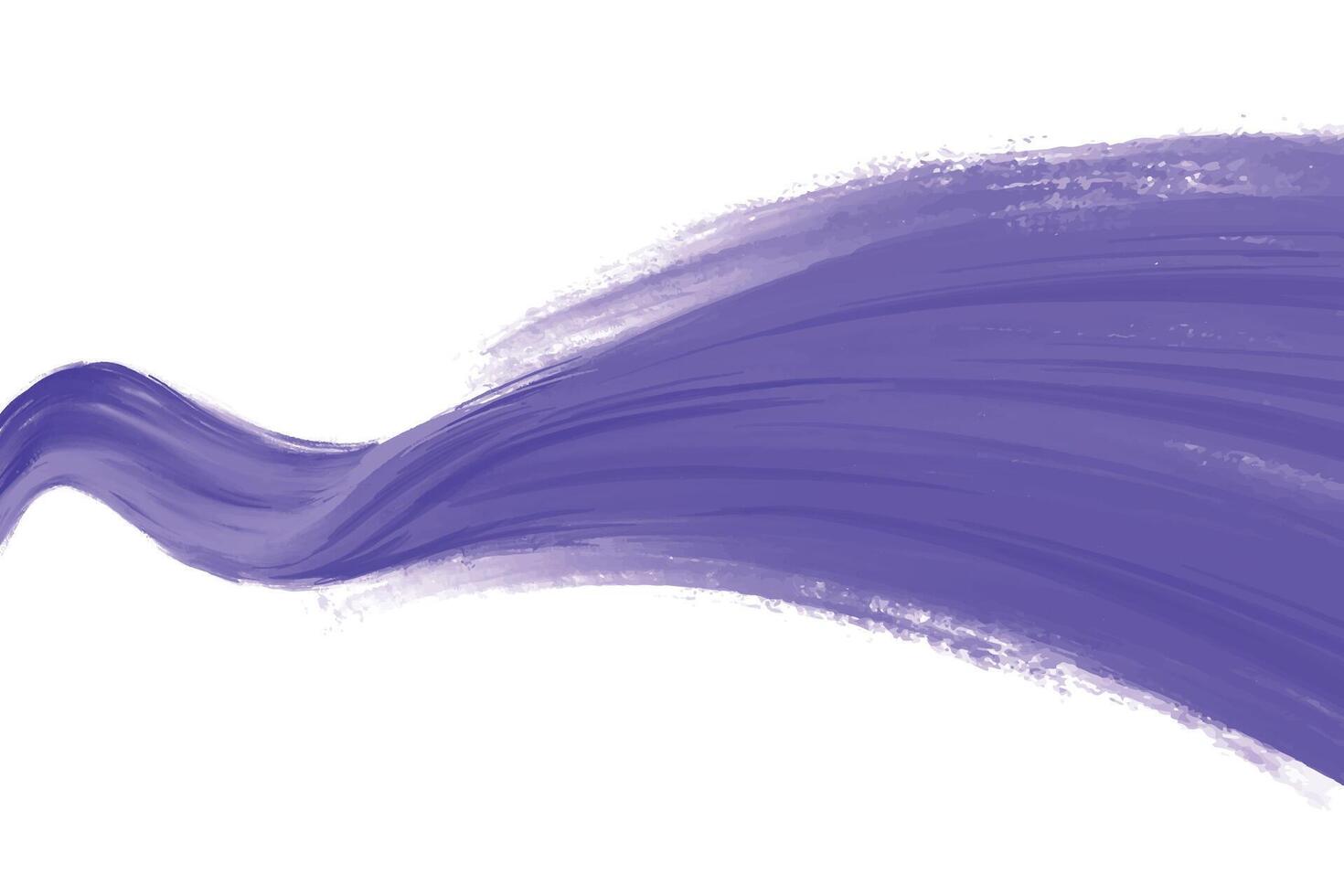 Modern purple flowing wave on white background vector
