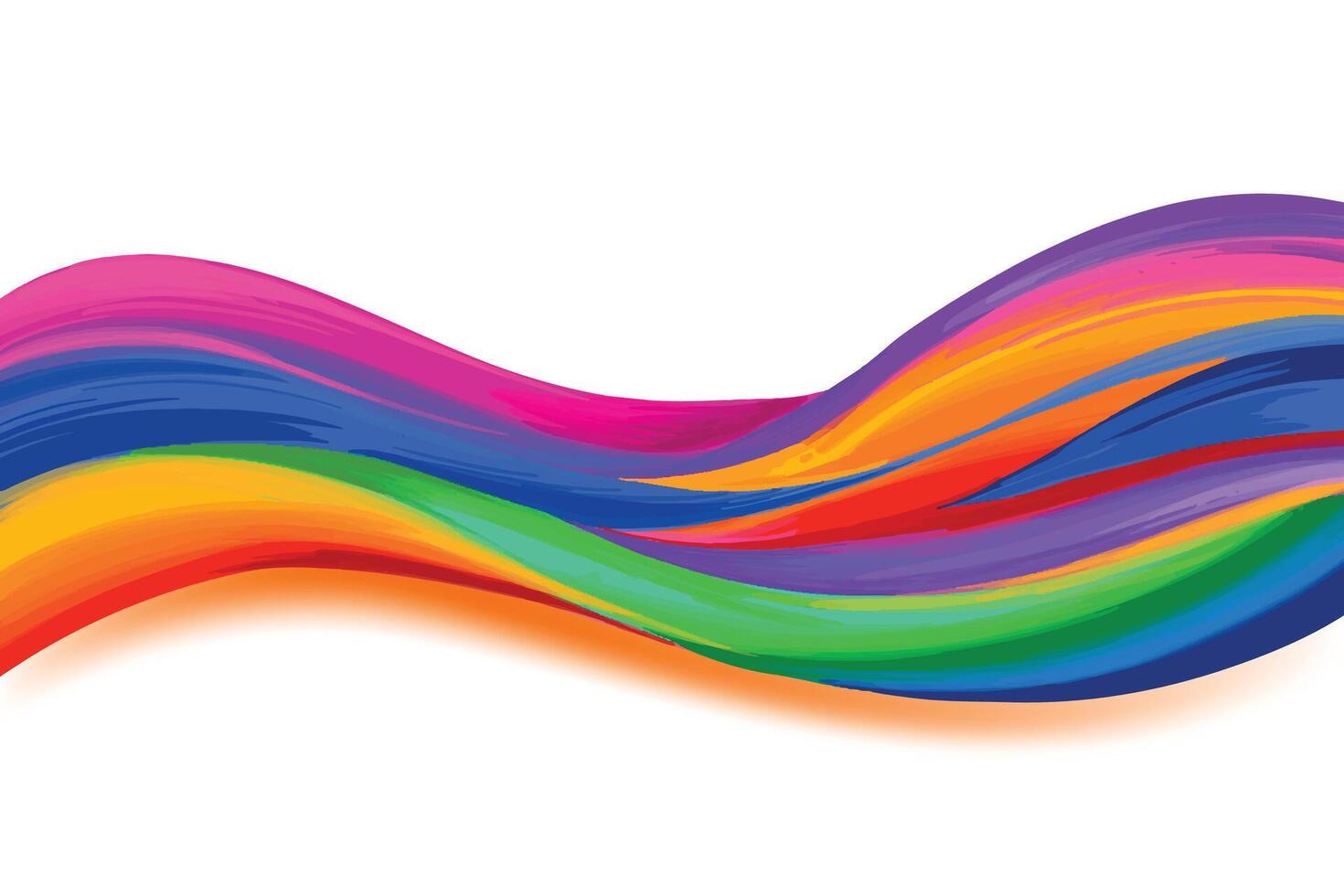 Modern colorful wire wave background vector