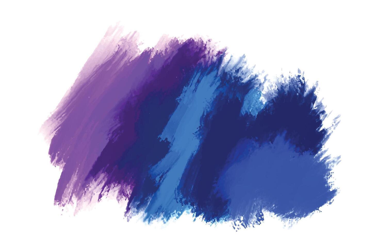 Abstract colorful watercolor stain stroke vector