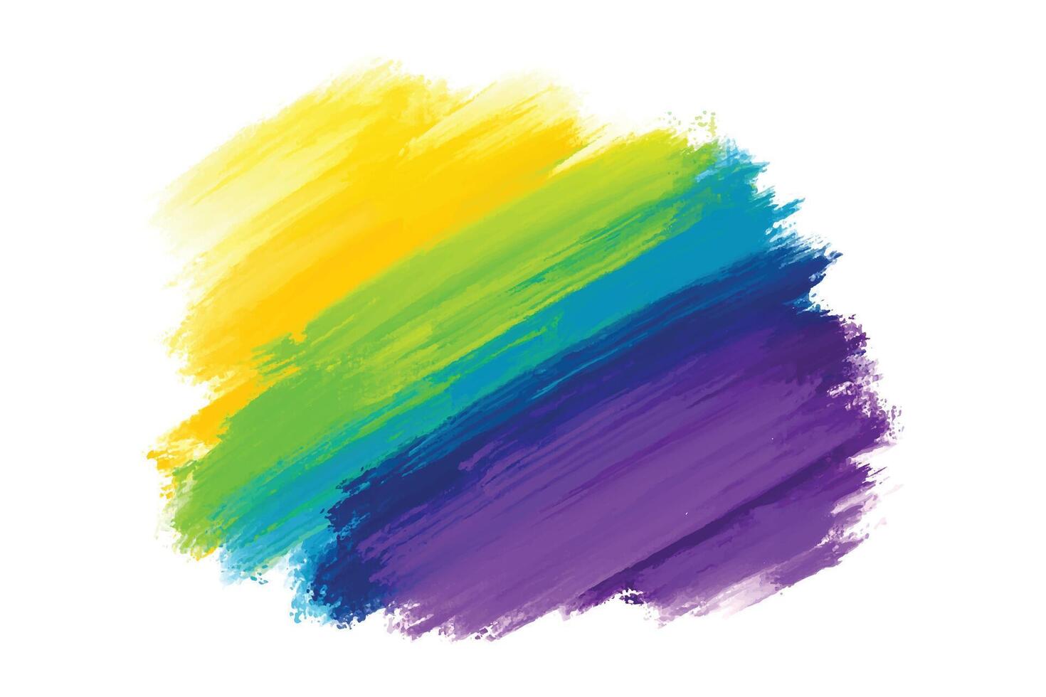 Hand draw colorful brush stroke background vector