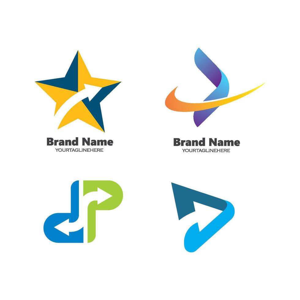 Arrow icon illustration Logo vector