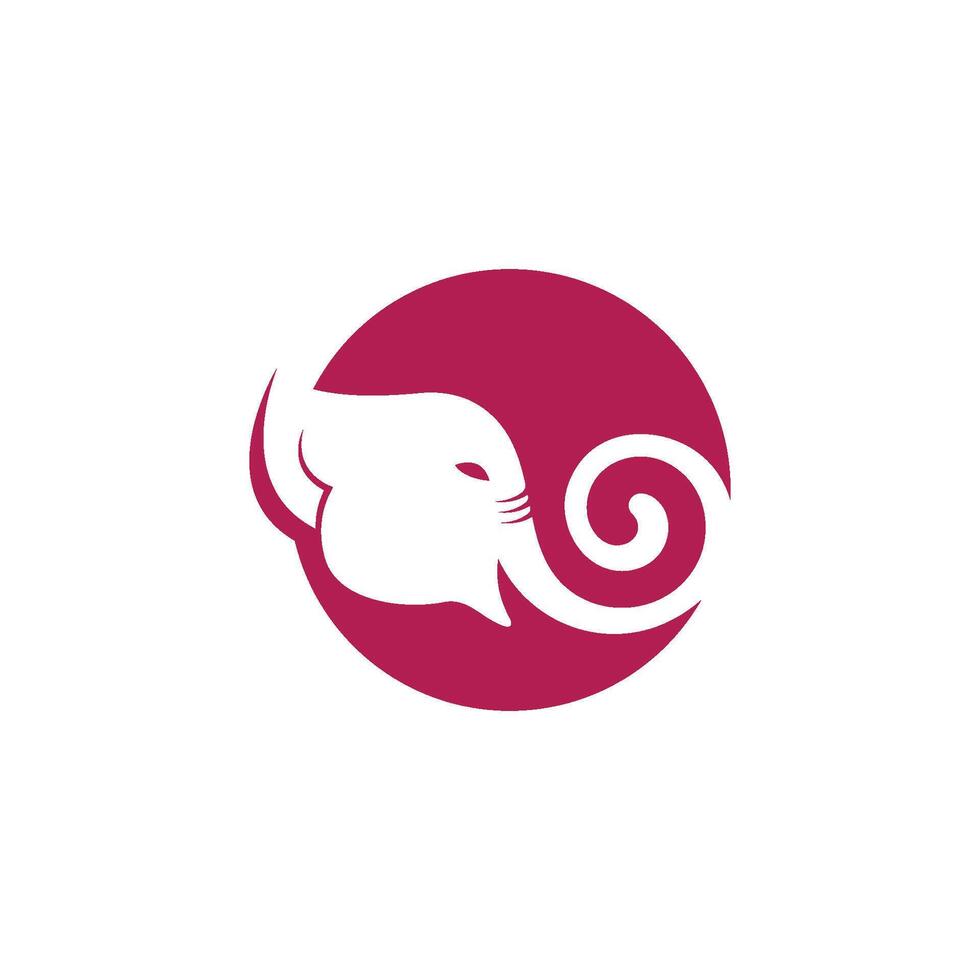 elephant logo icon illustration element. vector