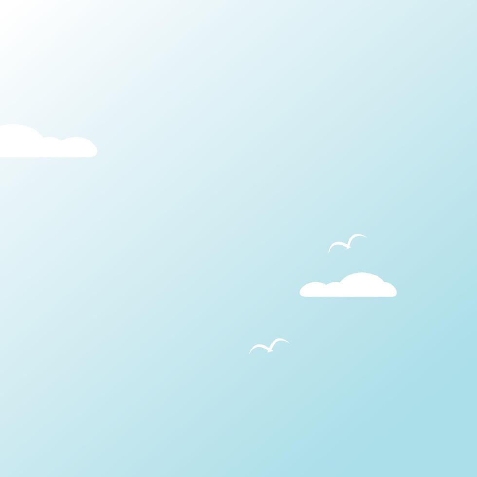 blue sky illustration background design vector