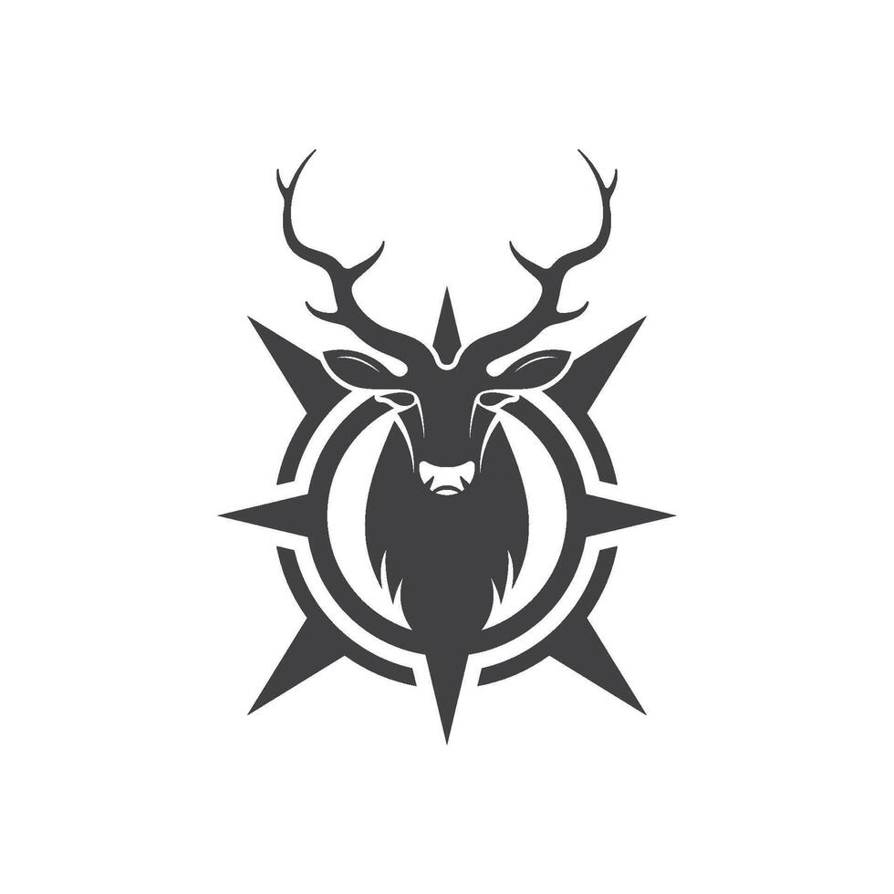 Deer icon design logo element vector