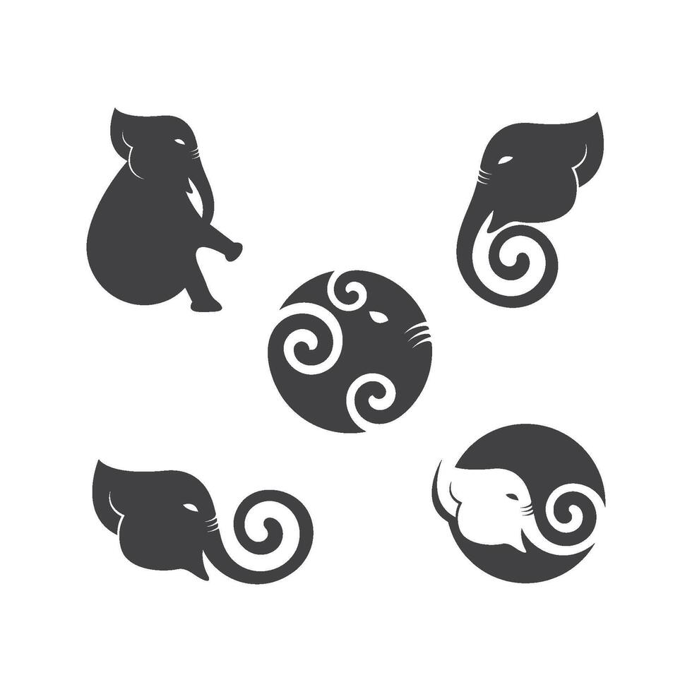 elephant logo icon illustration design vector