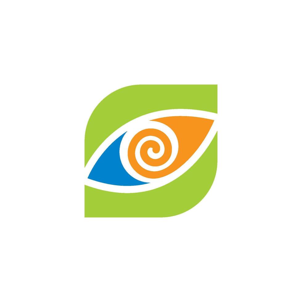 optical eye icon Logo Template illustration. vector