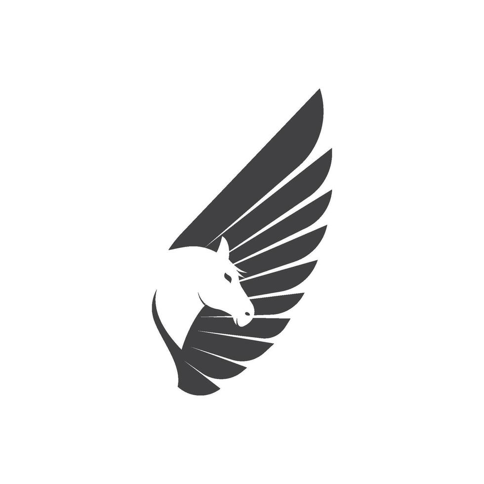 Pegasus Logo Template illustration . vector