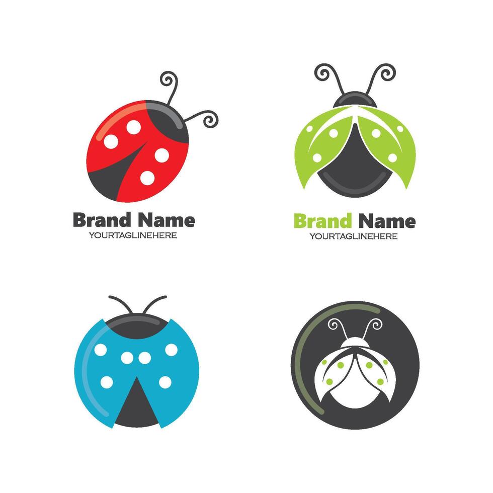 ladybug icon illustration logo vector