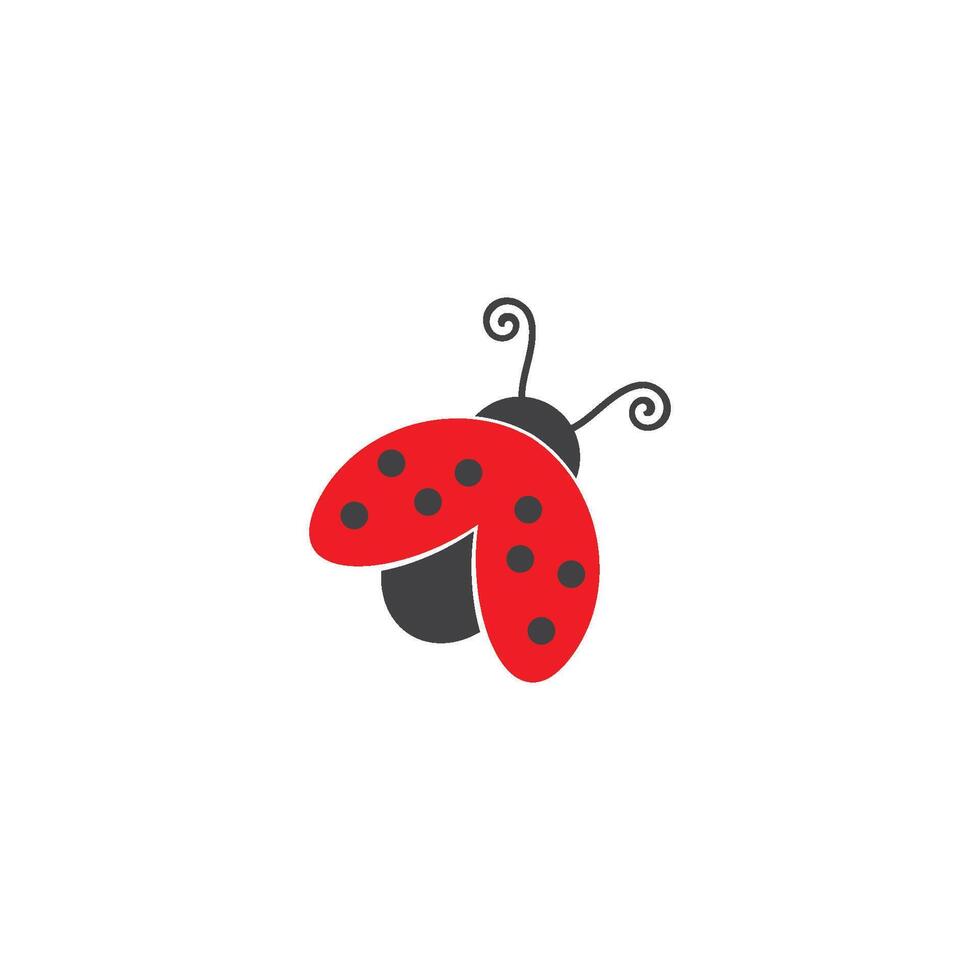 ladybug icon illustration design elemen vector