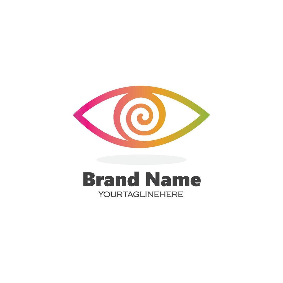 optical eye icon Logo illustration vector