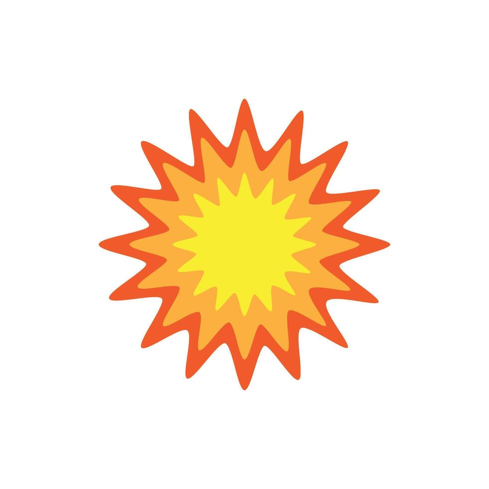 Bombing and shooting icon. Explosion icon. vector