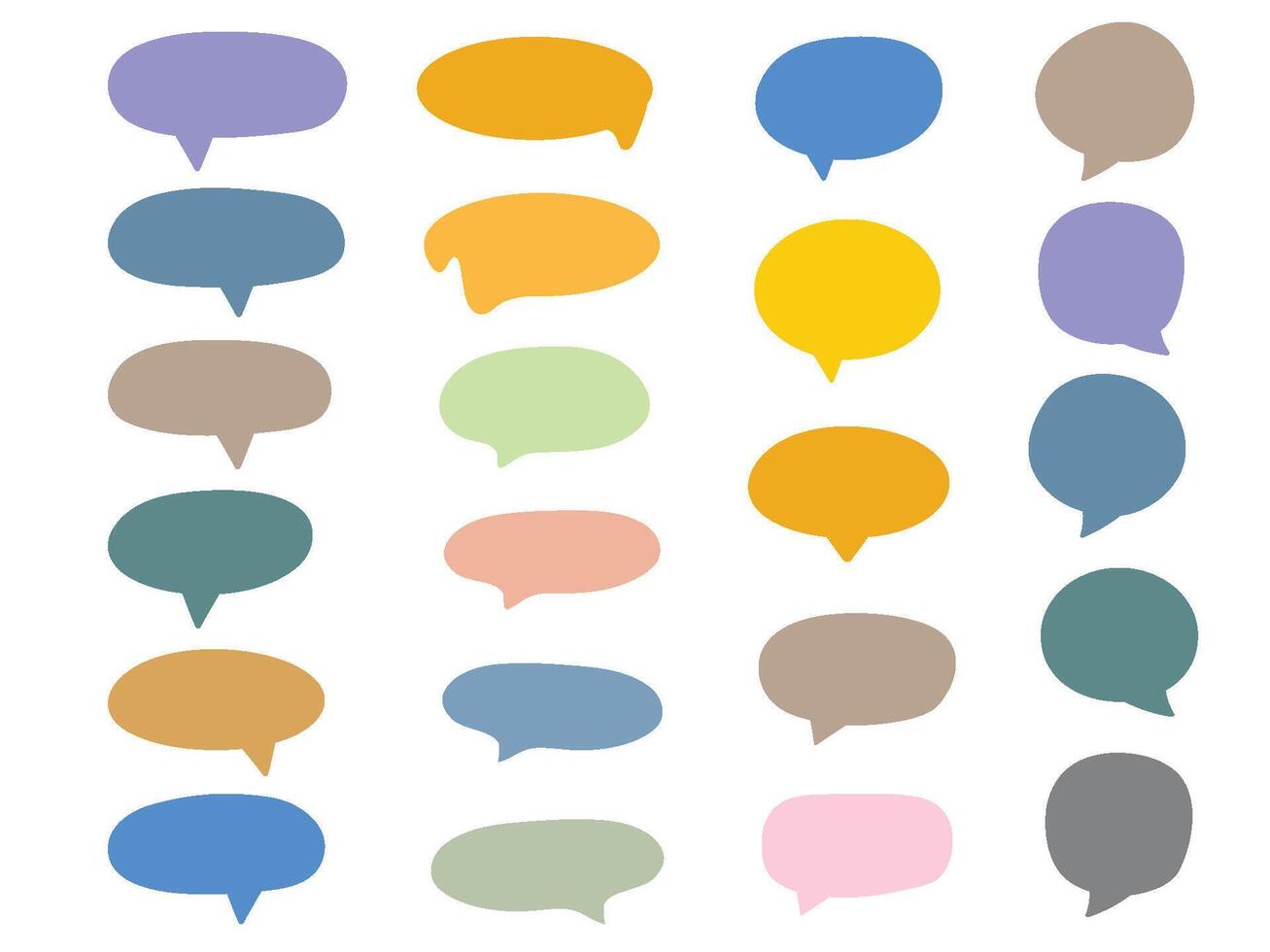 Speech Bubble Set vector
