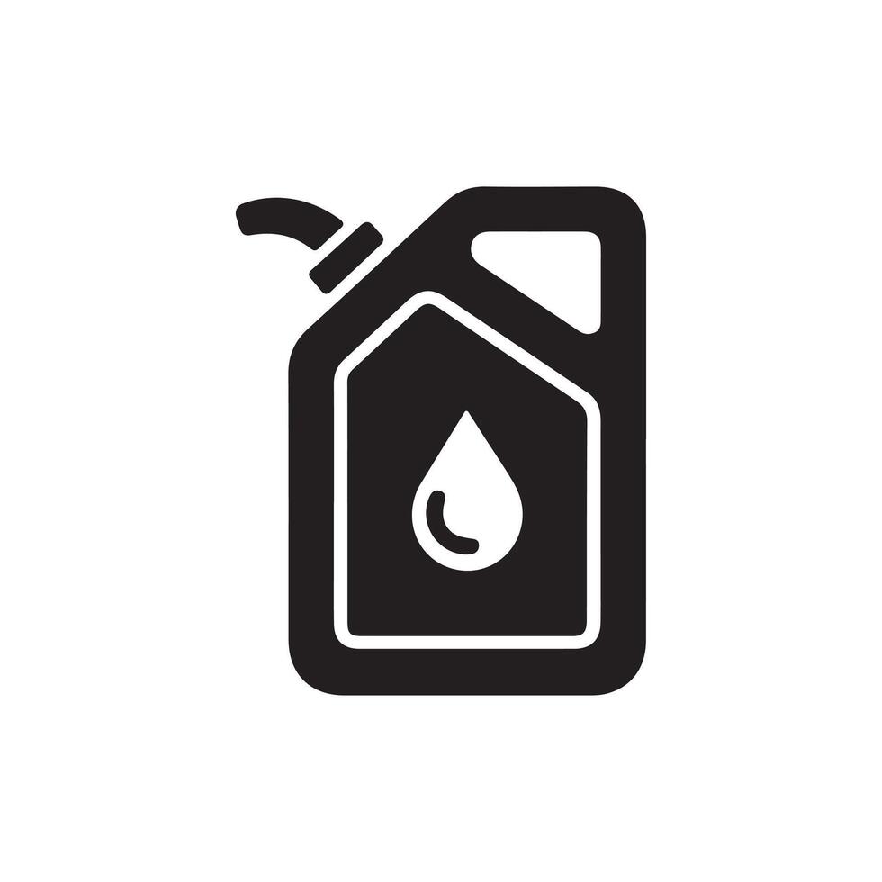 Engine Oil Can Icon Isolated on White Background vector