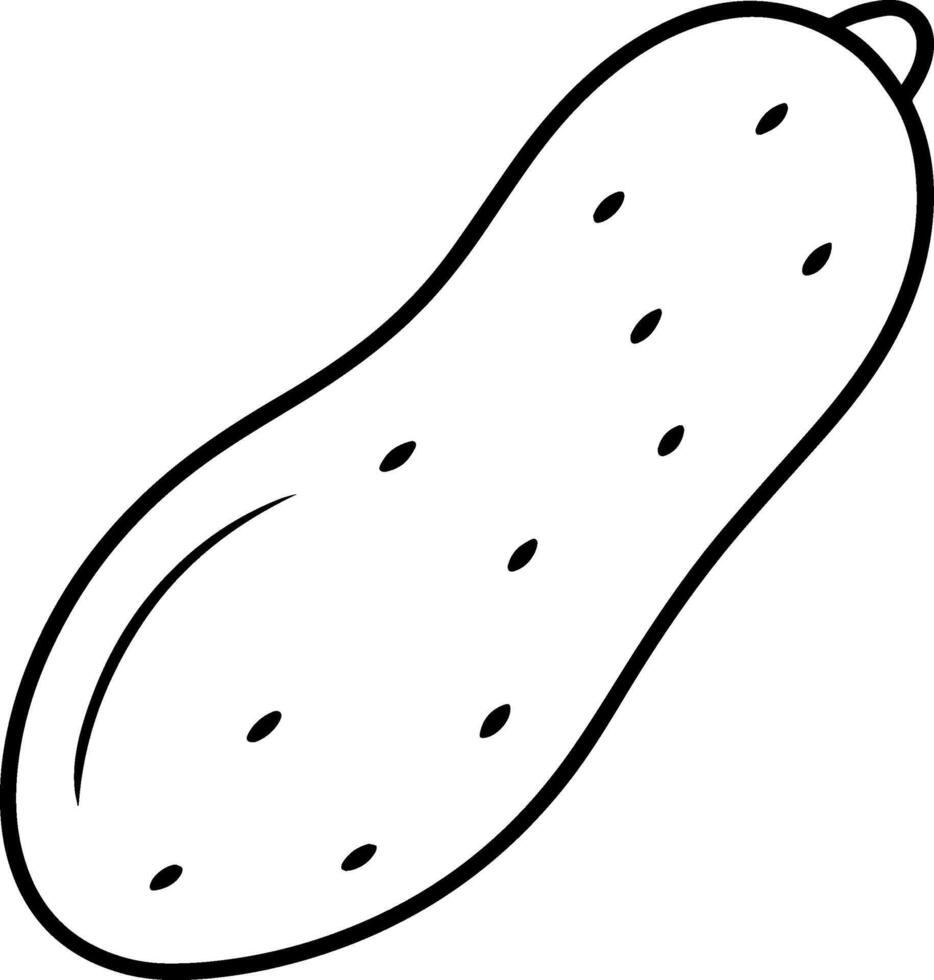 fingerling potato outline coloring book page line art illustration vector