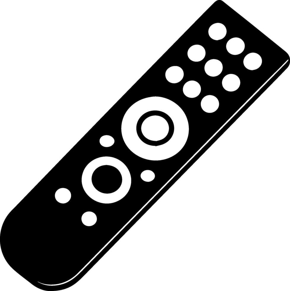 remote control silhouette illustration isolated on white background vector