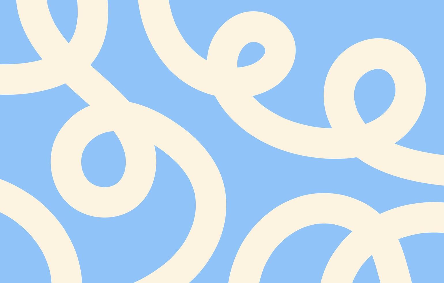 Abstract horizontal background with dynamic linear waves. Trendy illustration in style retro 60s, 70s. Blue and beige colors vector