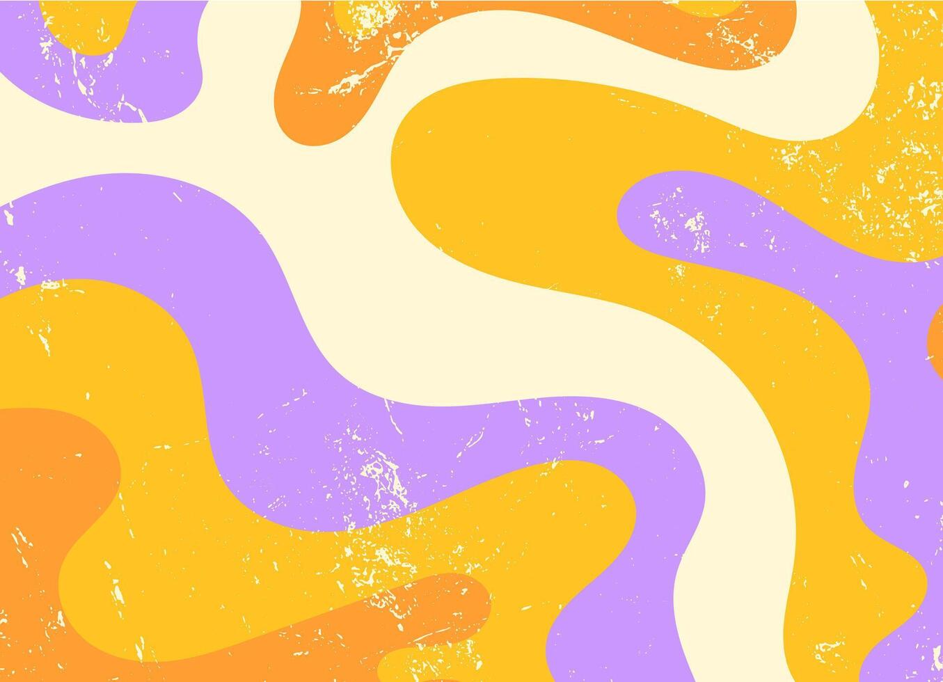 Retro Groovy Psychedelic Swirls Design vector