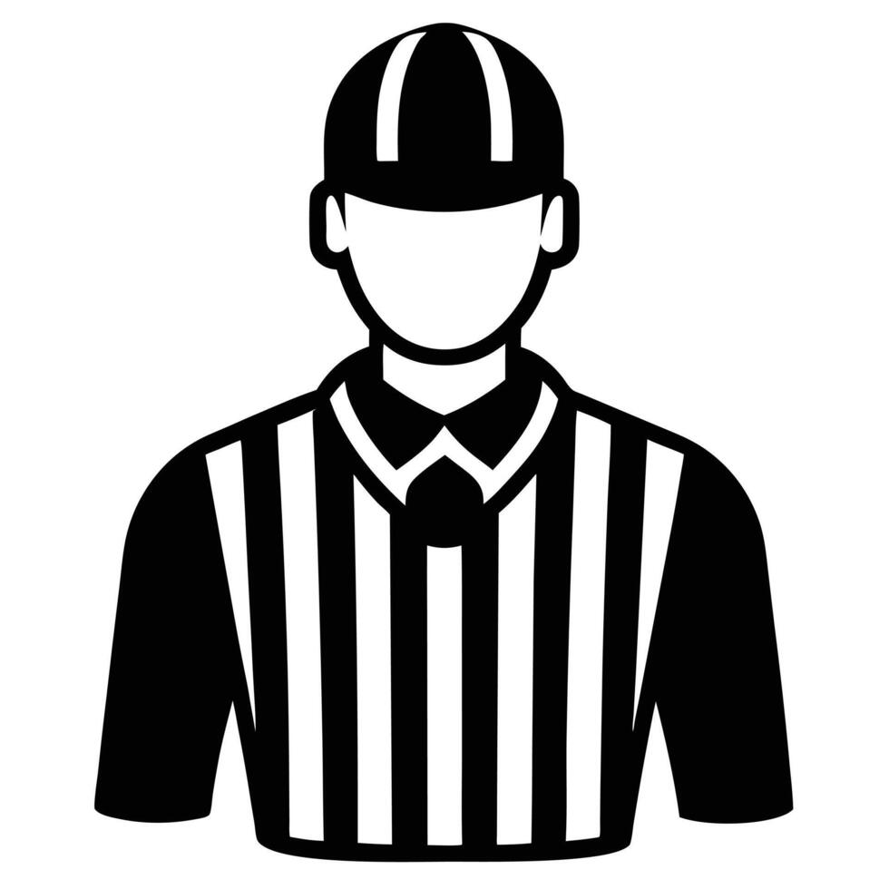A referee icon on a white background vector