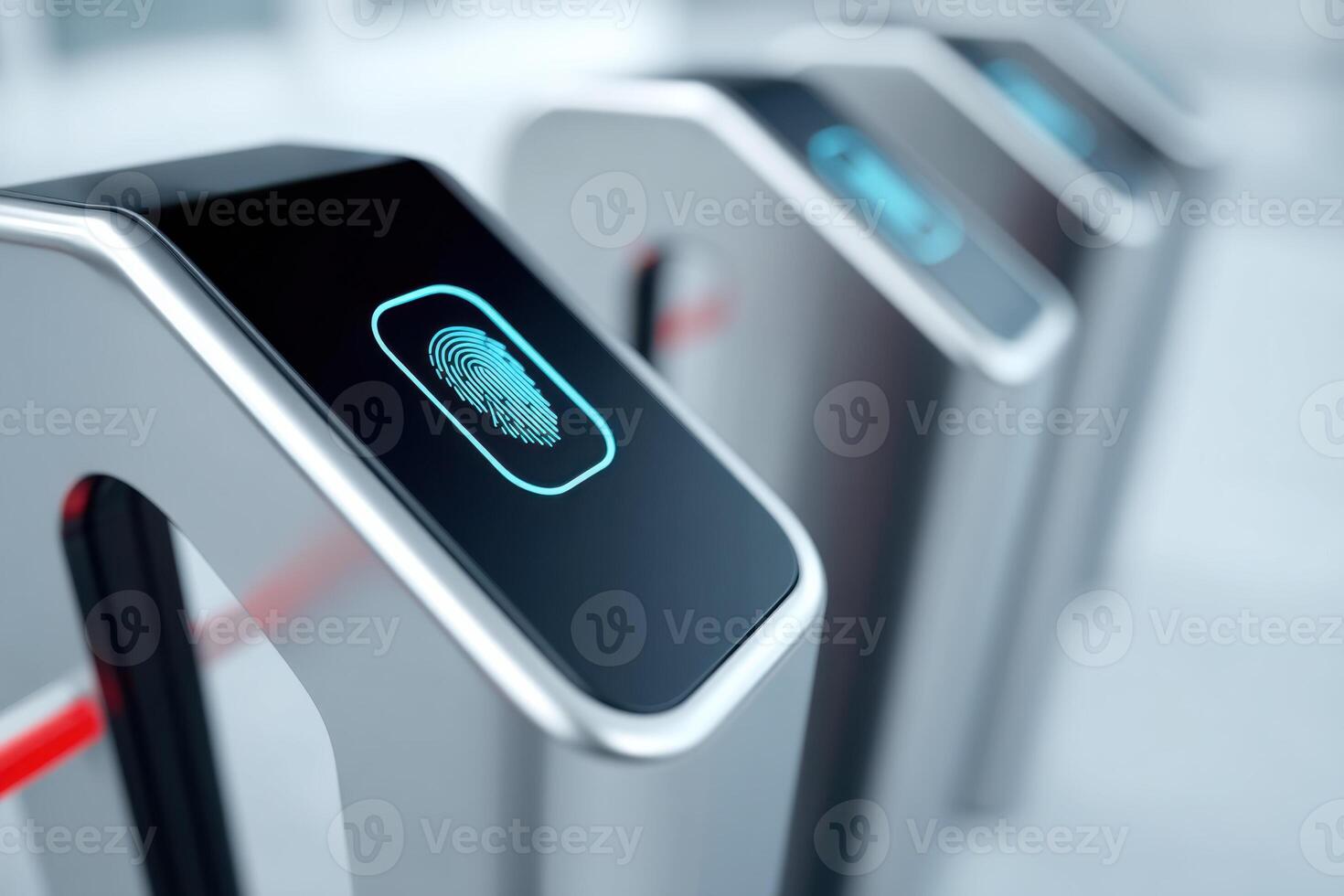 Modern biometric fingerprint scanner technology for secure access control systems enhancing safety and convenience in various environments security concept photo