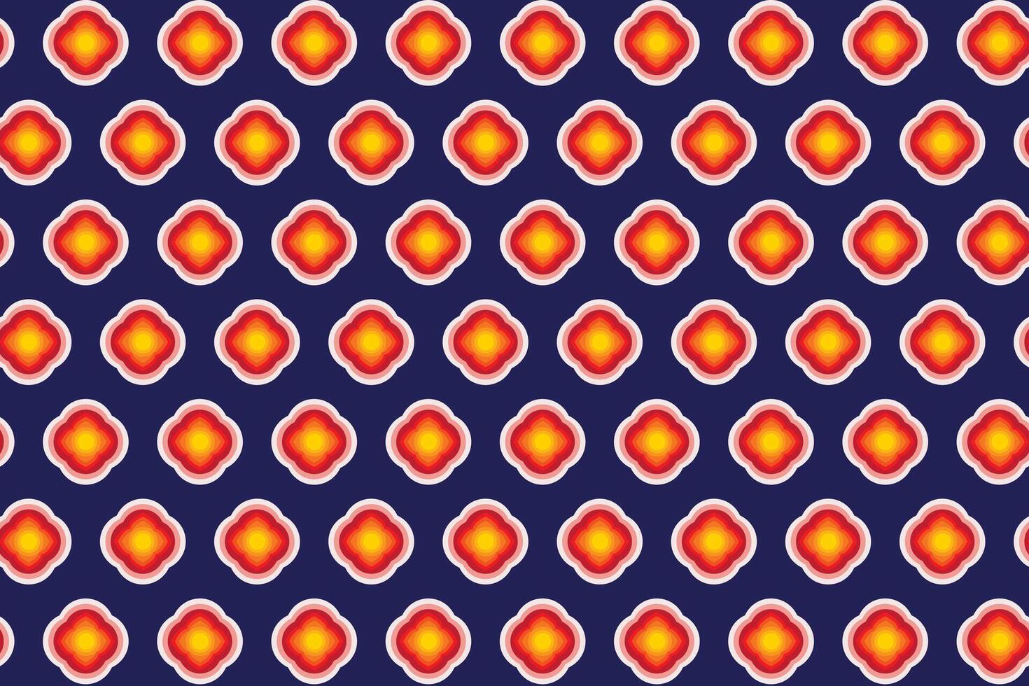 Repeating of abstract circle on deep blue background. vector