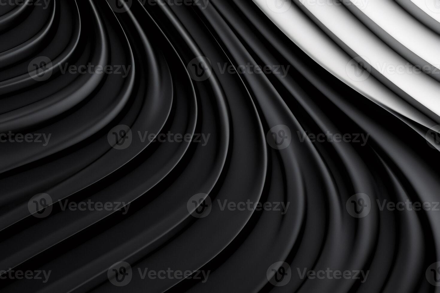 Black and white wavy stripes creating an elegant abstract background photo