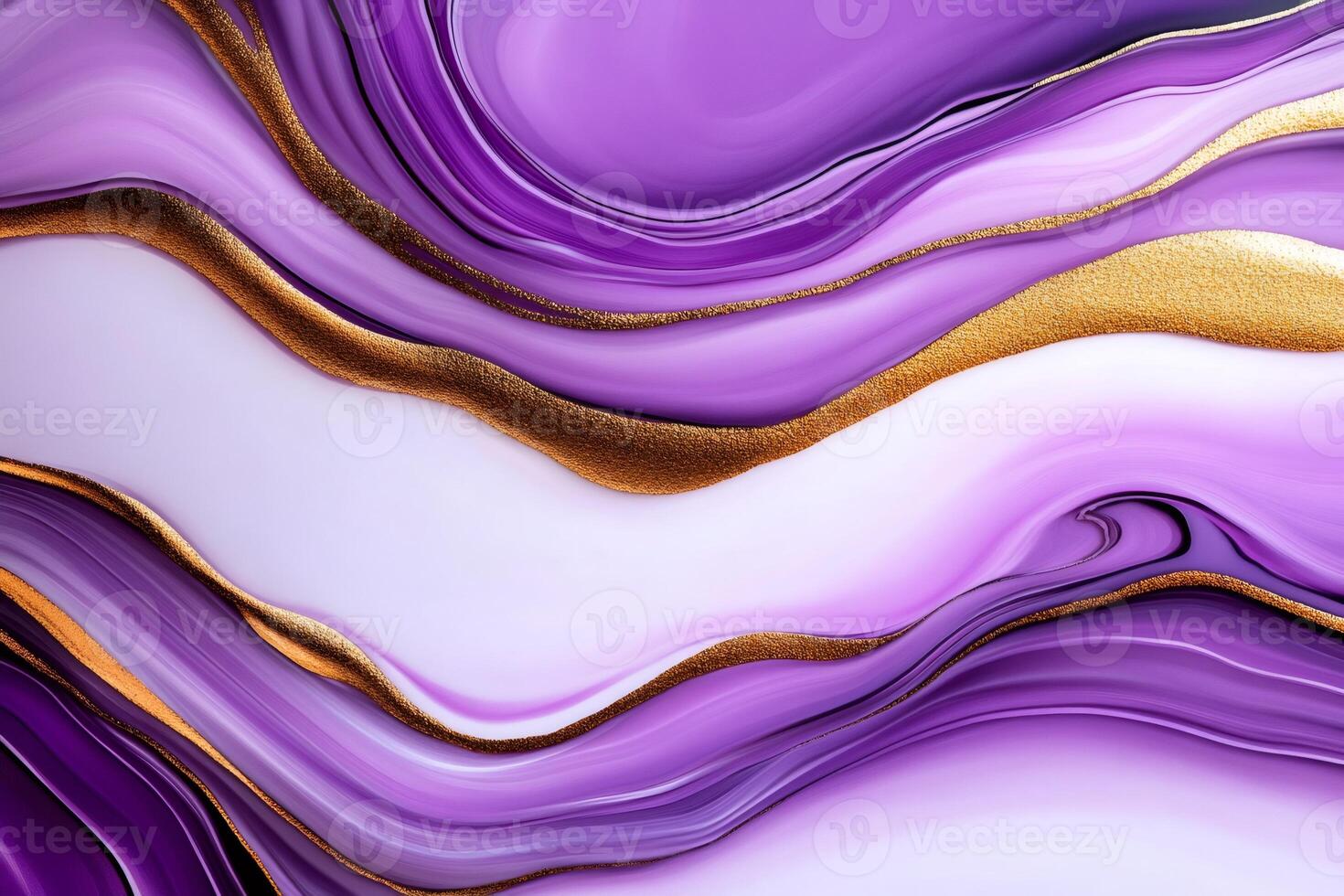 Purple and gold marble texture background creating a luxurious and elegant design photo