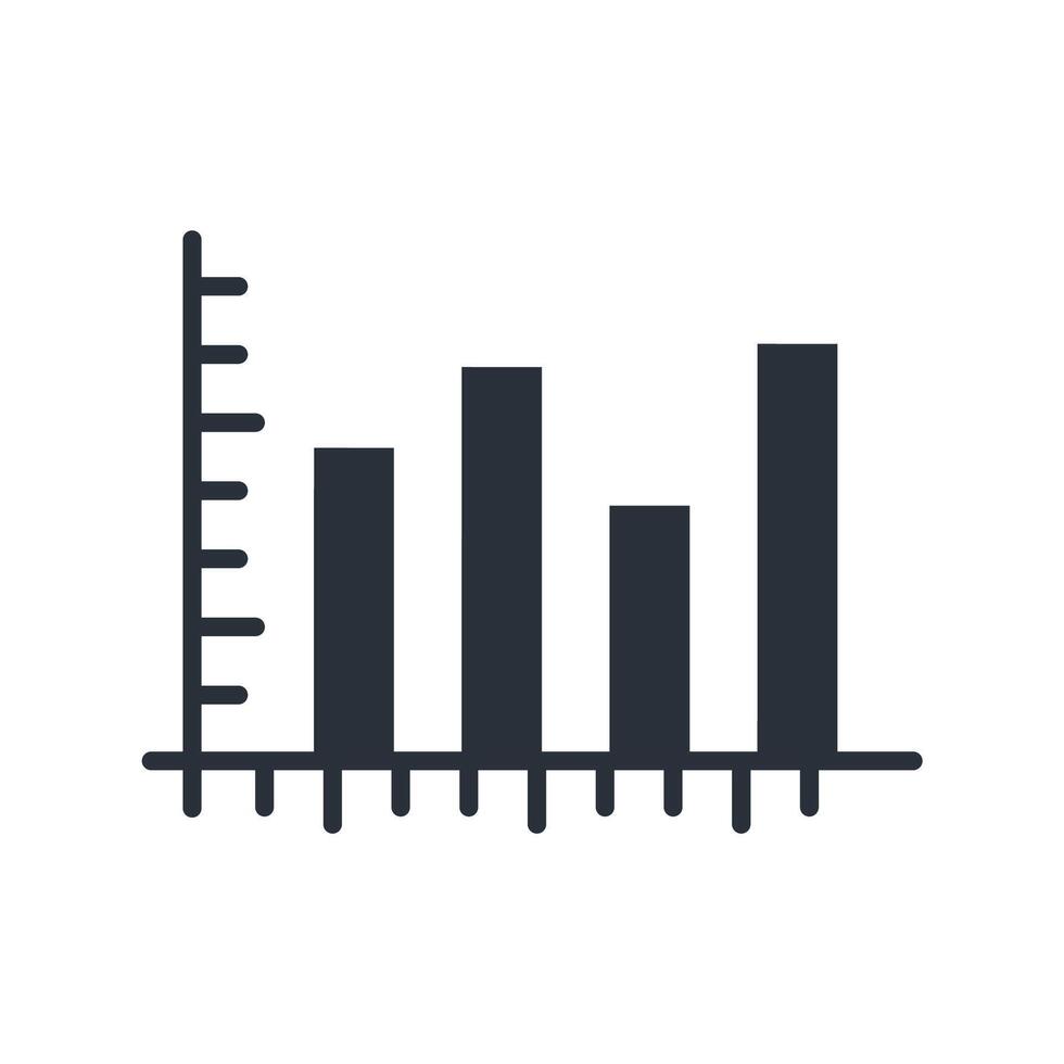 graph icons flat solid style vector