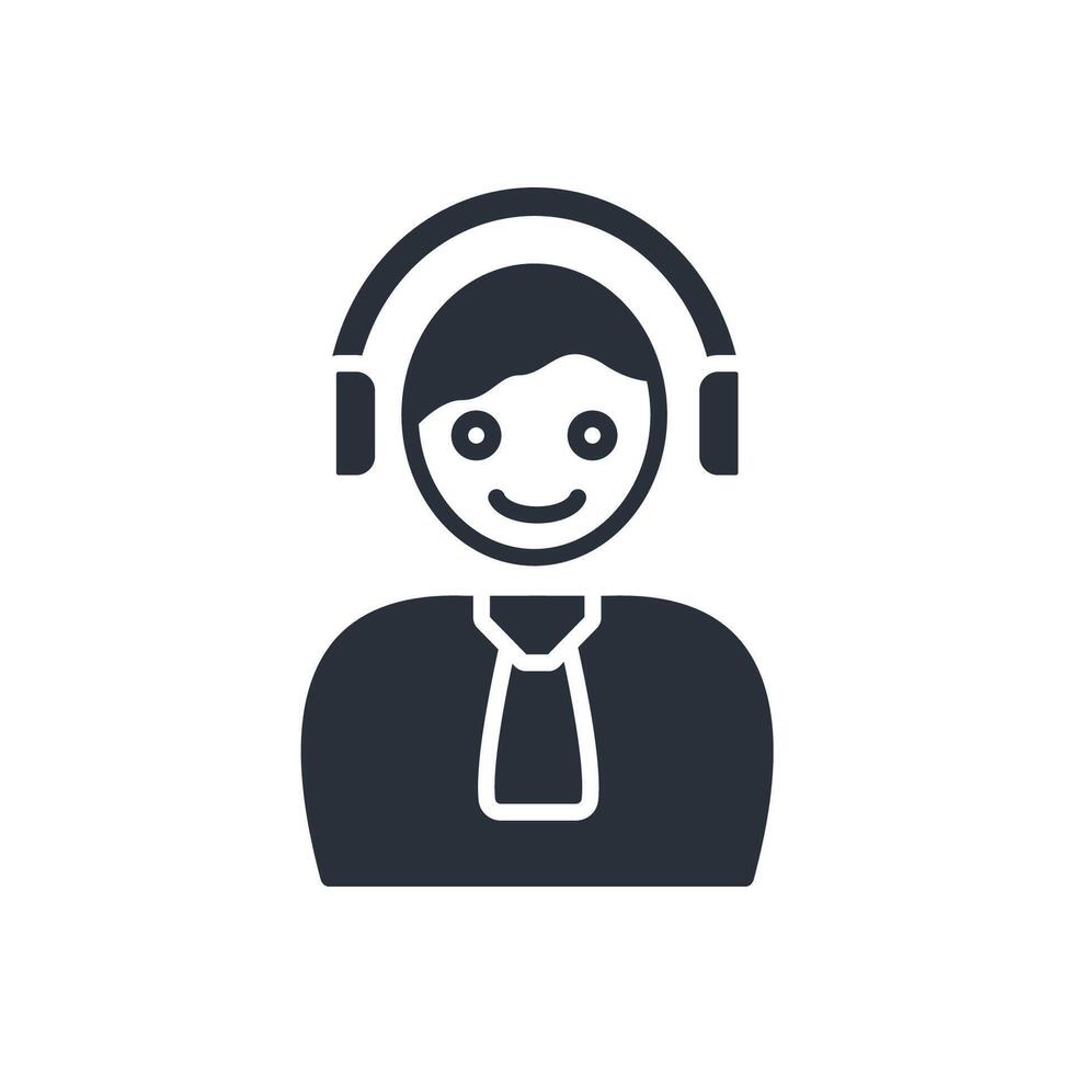 support icons flat solid style vector