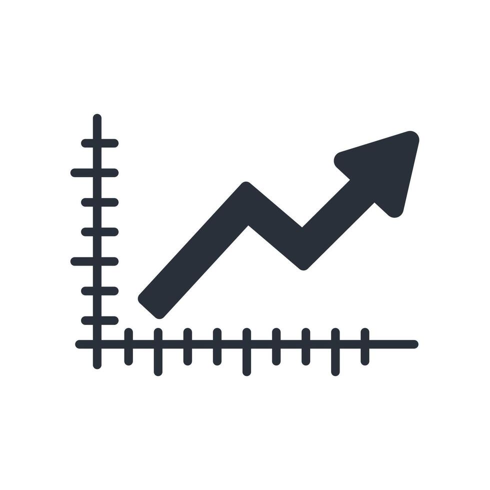 chart icons flat solid style vector