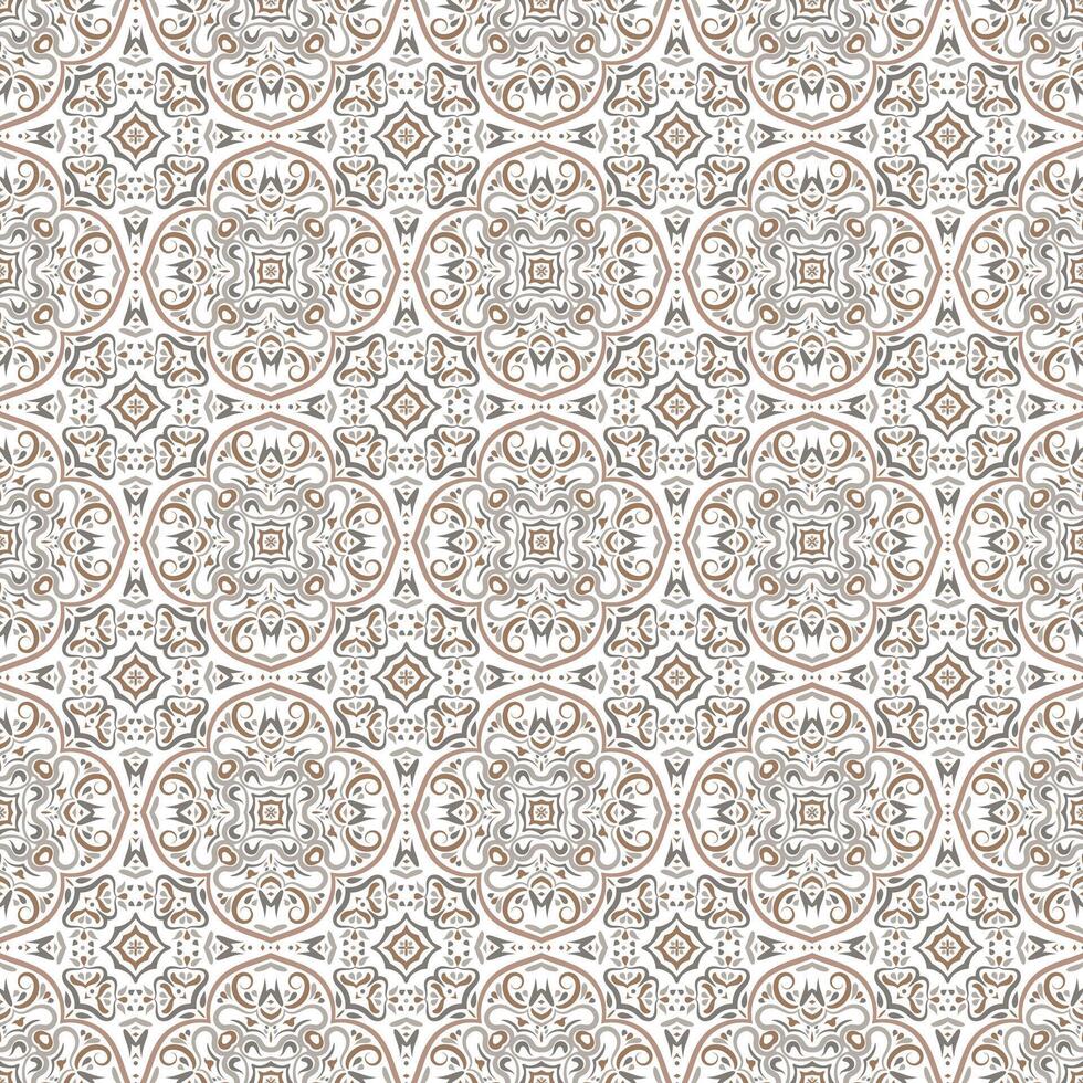 Lace seamless pattern in classic ornamental style. Intricate baroque background for wallpapers, textiles, decoupage, linen, silk, tile vector