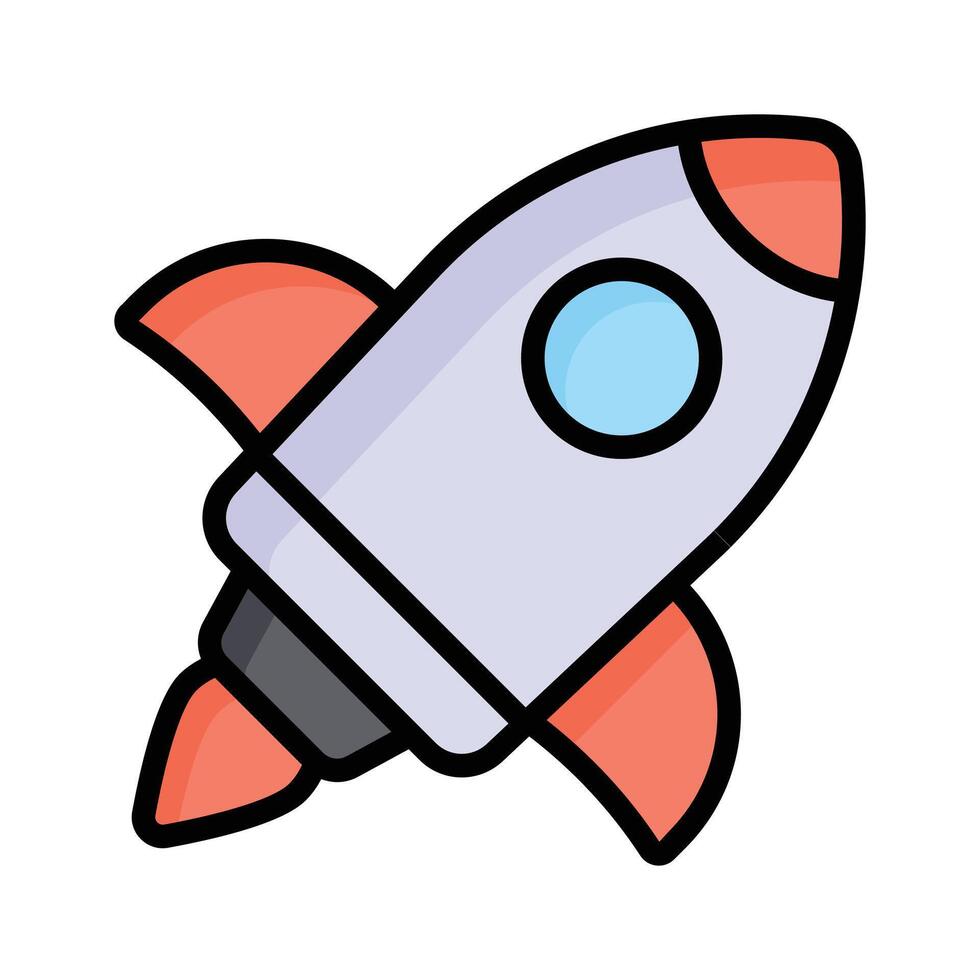 A handy flat outline style icon depicting business startup vector