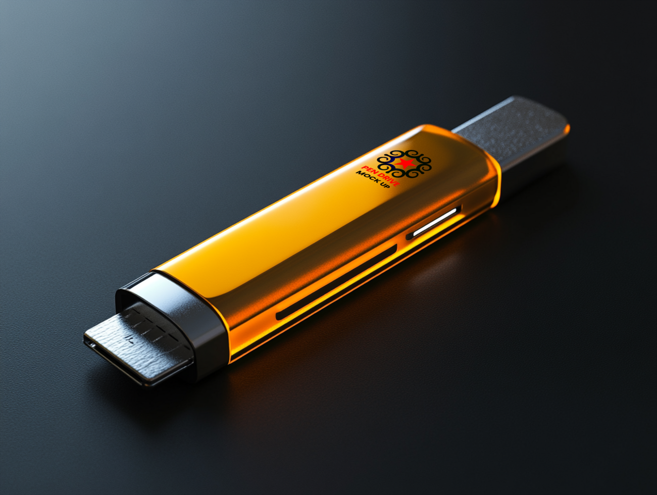 Creative Pen drive mock up design featuring stylish Pen drive mock up with bold Pen drive mock up psd
