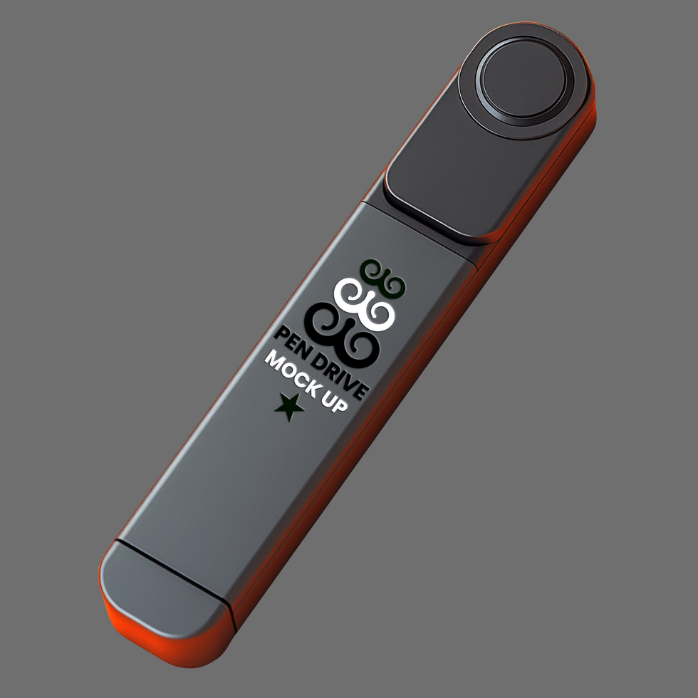 Digital USB Pen drive mock up designed for branding and wireless Pen drive mock up use psd