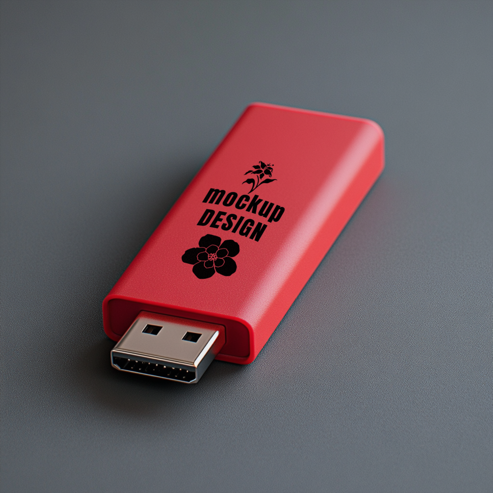 Digital Pen Drive Mock Up USB Flash Drive with Microchip Technology for Fast Speed psd