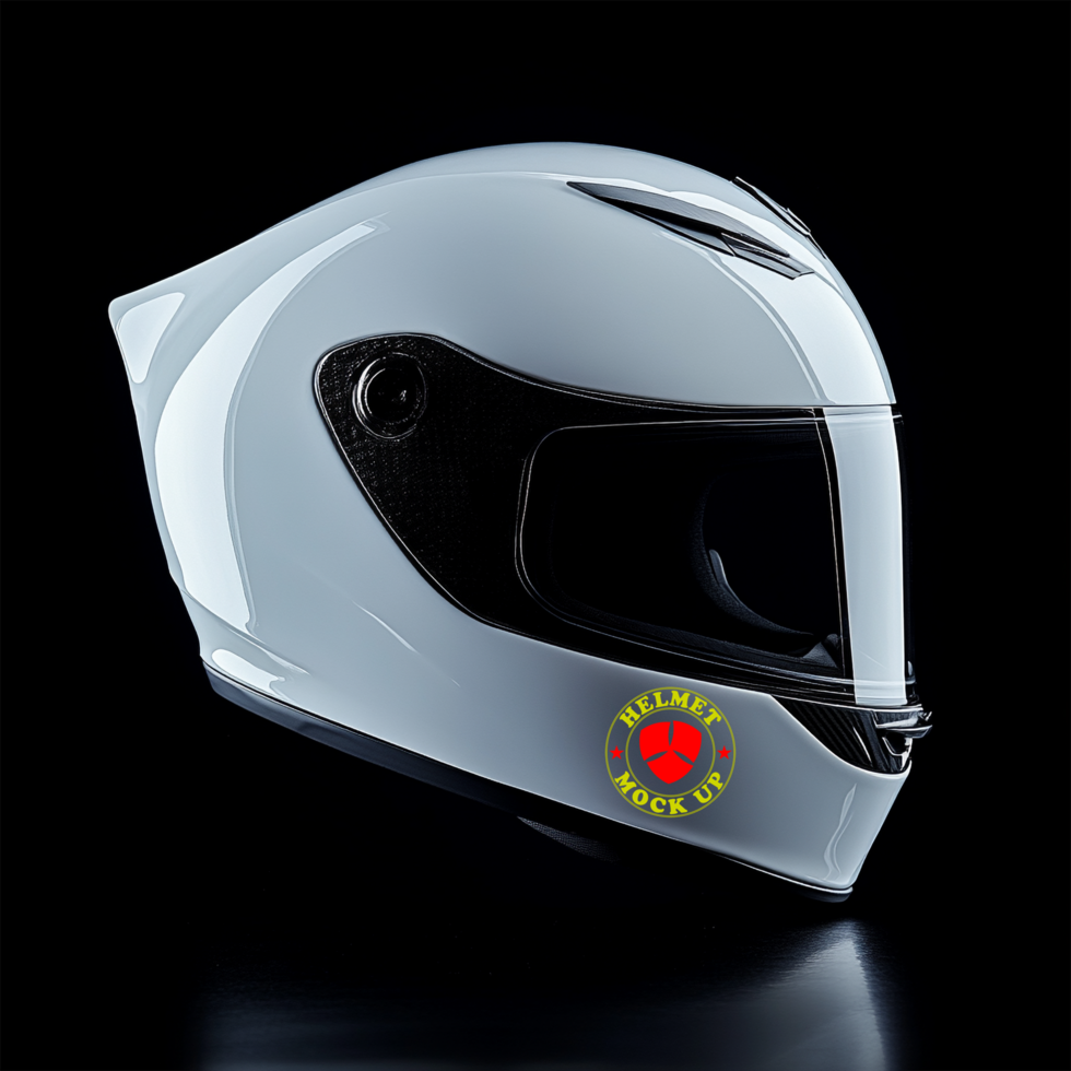 Sport helmet mock up collection with helmet mock up shadows and helmet mock up headgear styles psd