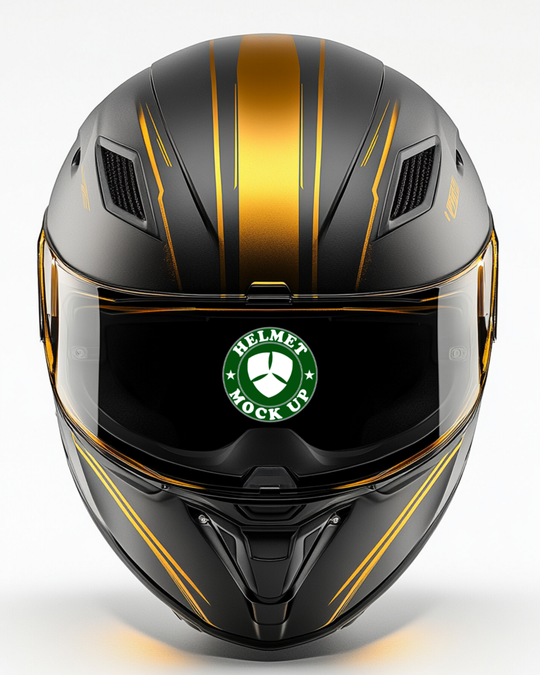 Helmet mock up crafted for helmet mock up riding with stylish helmet mock up curves psd