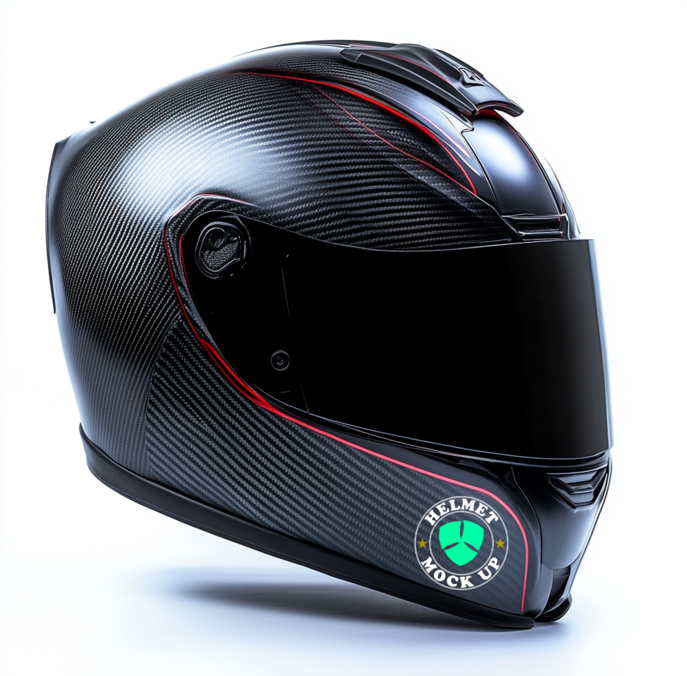 Helmet mock up graphic with helmet mock up identity for helmet mock up design psd
