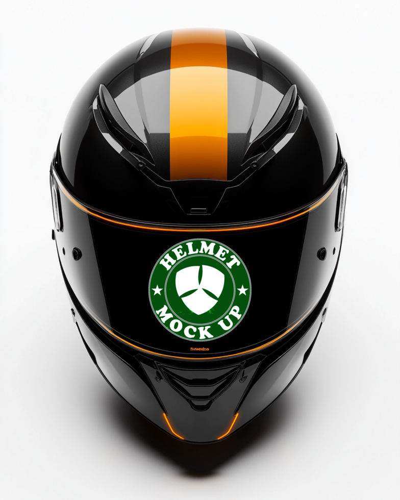 Photorealistic helmet mock up for helmet mock up racing and helmet mock up visuals psd