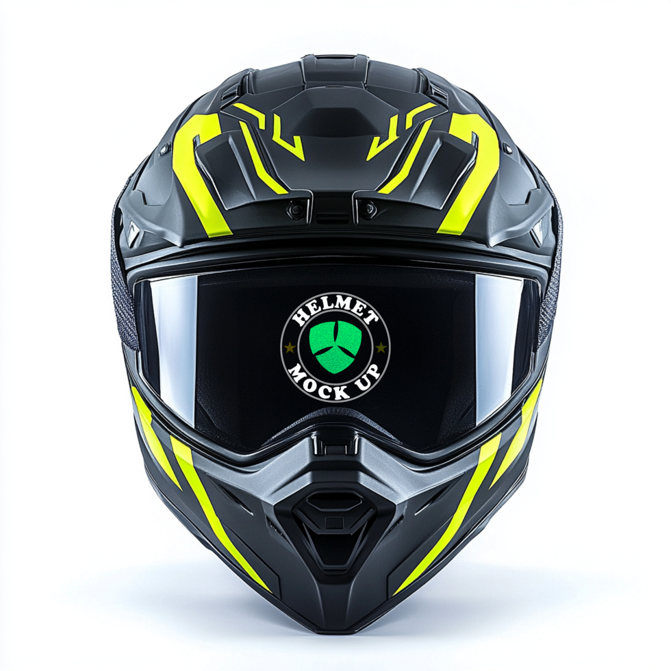 Helmet mock up branding for helmet mock up showcase with helmet mock up effect psd