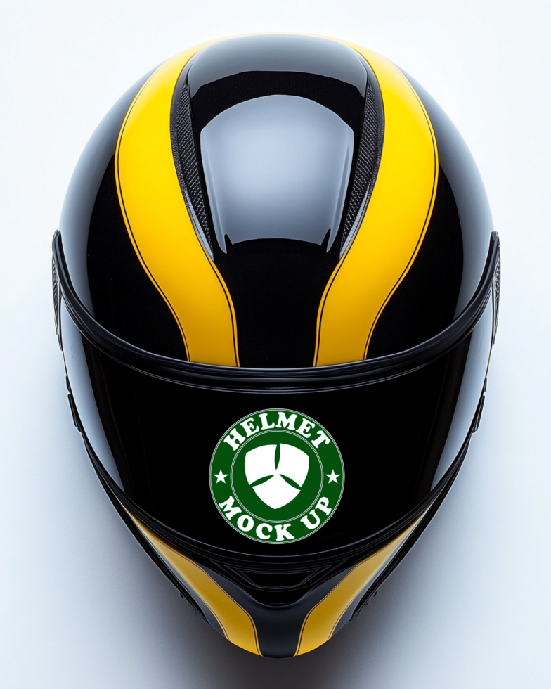 High quality helmet mock up with helmet mock up accessories for helmet mock up preview psd