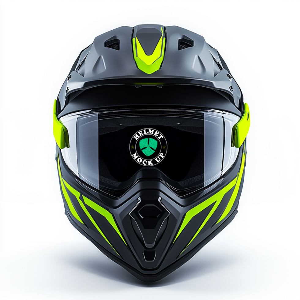 Editable helmet mock up icon with helmet mock up scene and helmet mock up shell psd