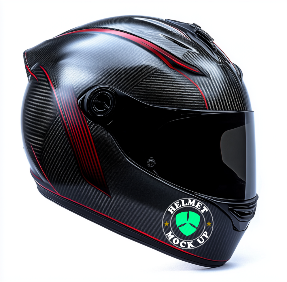 Racing helmet mock up for helmet mock up promotions and helmet mock up posters psd
