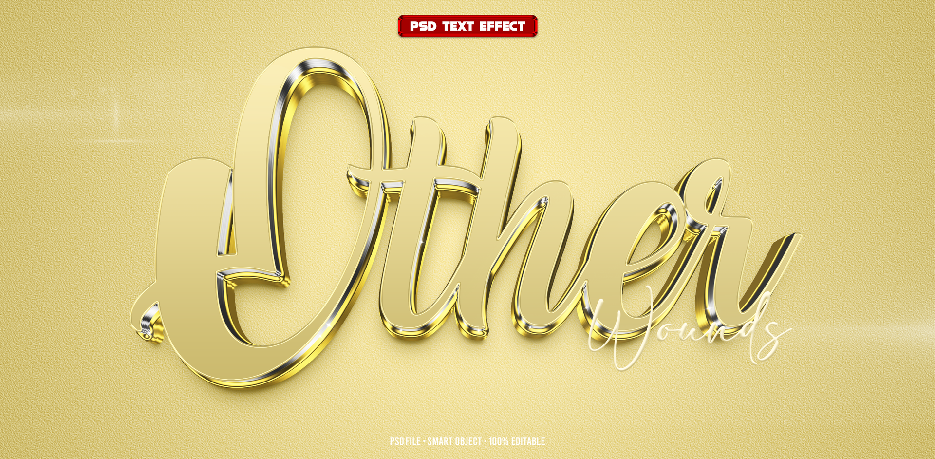 Other shiny 3D editable text effect psd