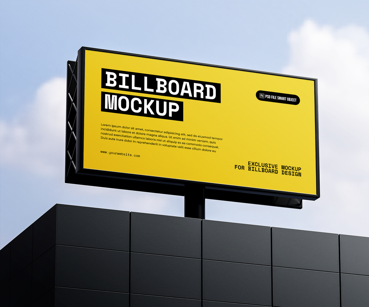 large billboard mockup psd