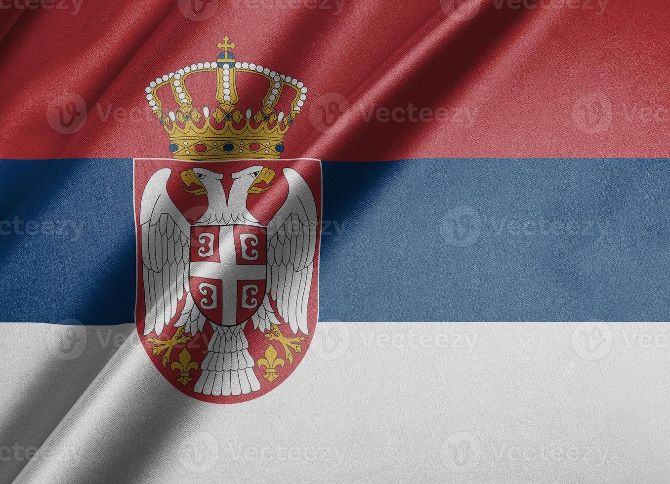 National flag of Serbia High resolution photo