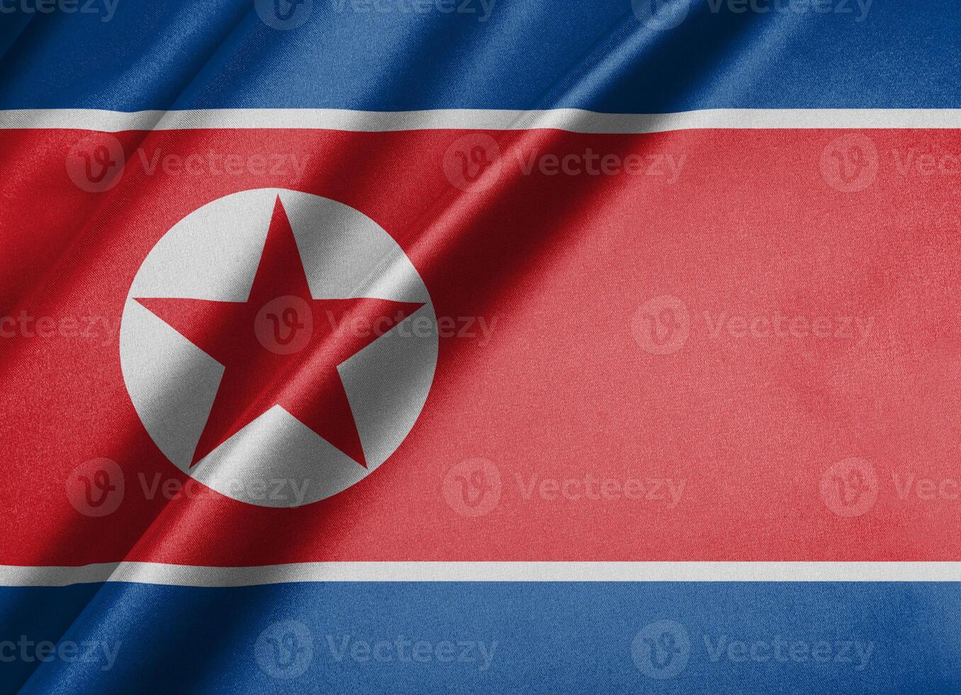 National flag of North Korea High resolution photo